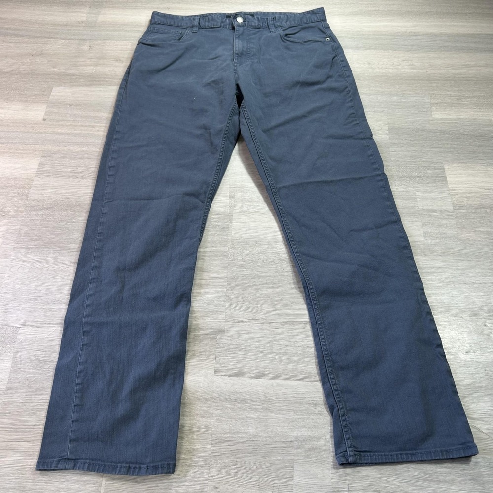 Calvin Klein CKJ 035 Straight Jeans Mens 36x34 Blue Regular Denim Dark Wash
